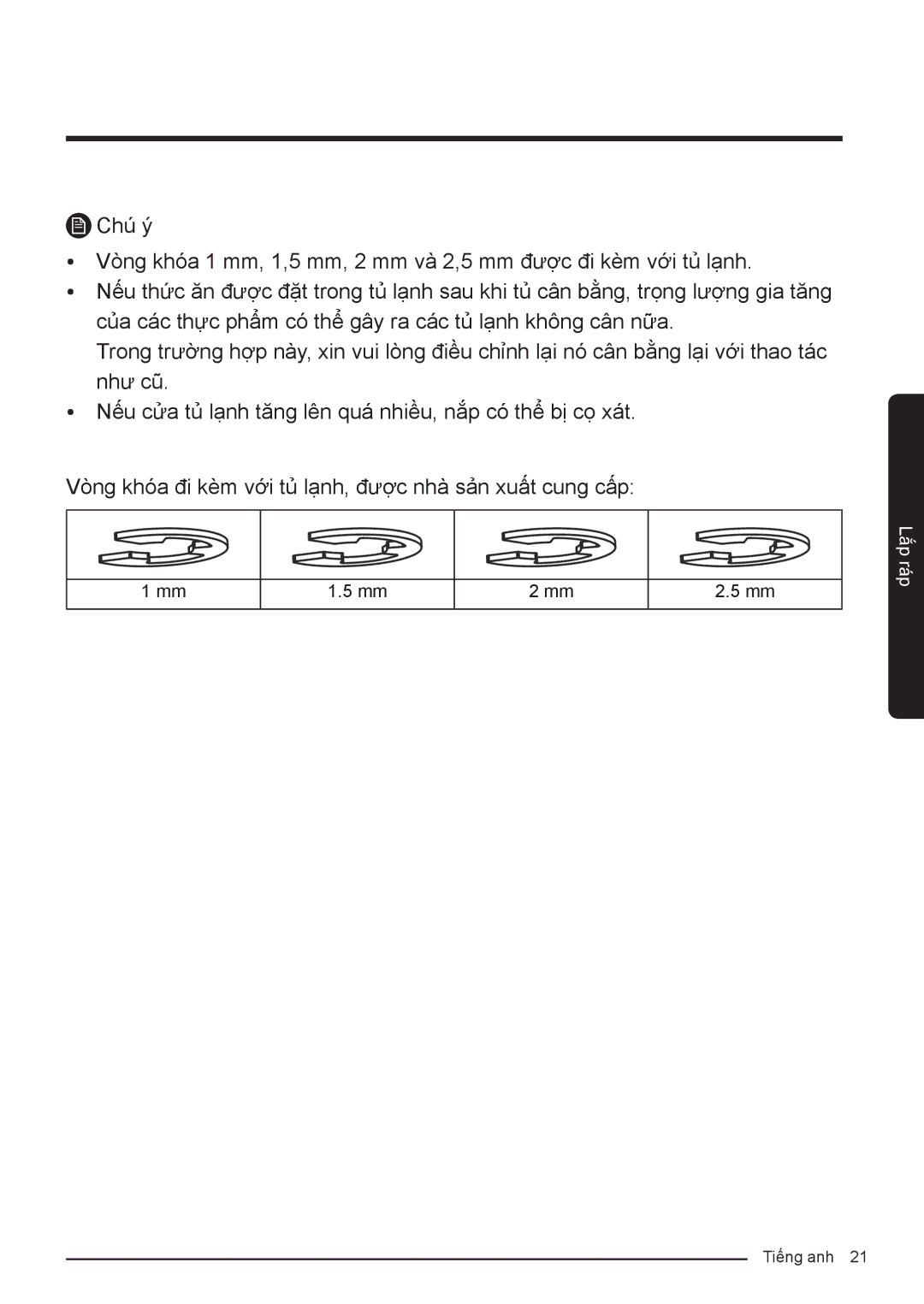 Samsung RF50K5821FG/SV, RF50K5961DP/SV manual Tiếng anh 21 